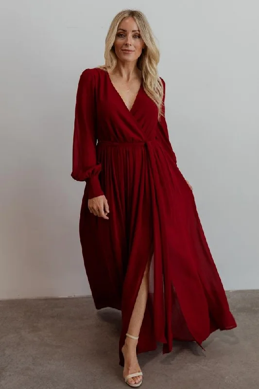 Celine Maxi Dress | Wine