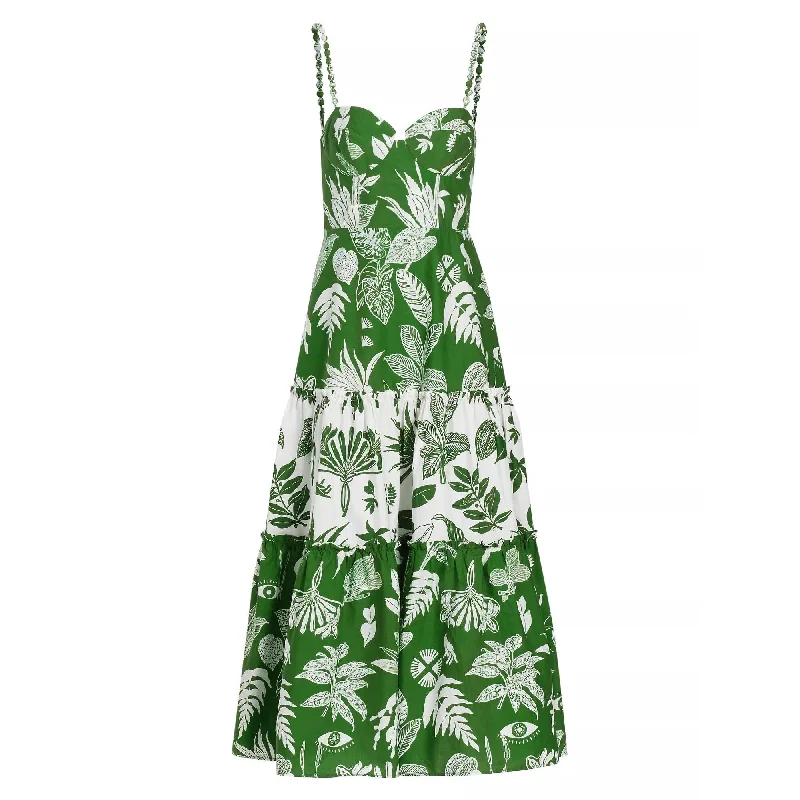 Farm Rio Women's Forest Soul Mix Midi Dress