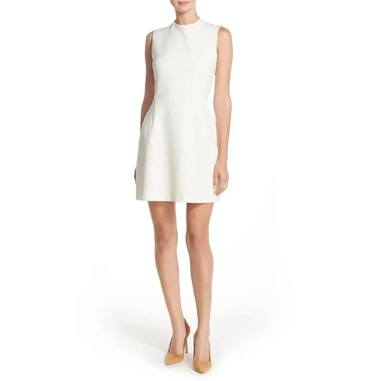 French Connection Women's Sundae Stretch Minidress White Size 8