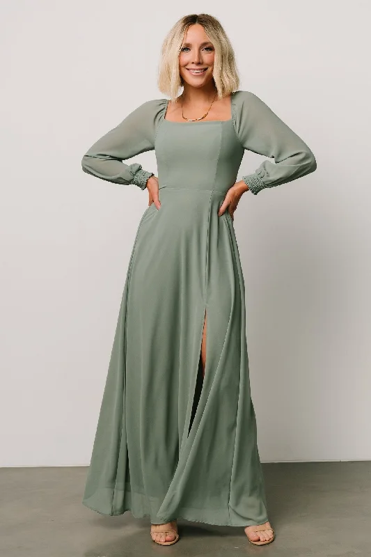 Giselle Maxi Dress | Eucalyptus