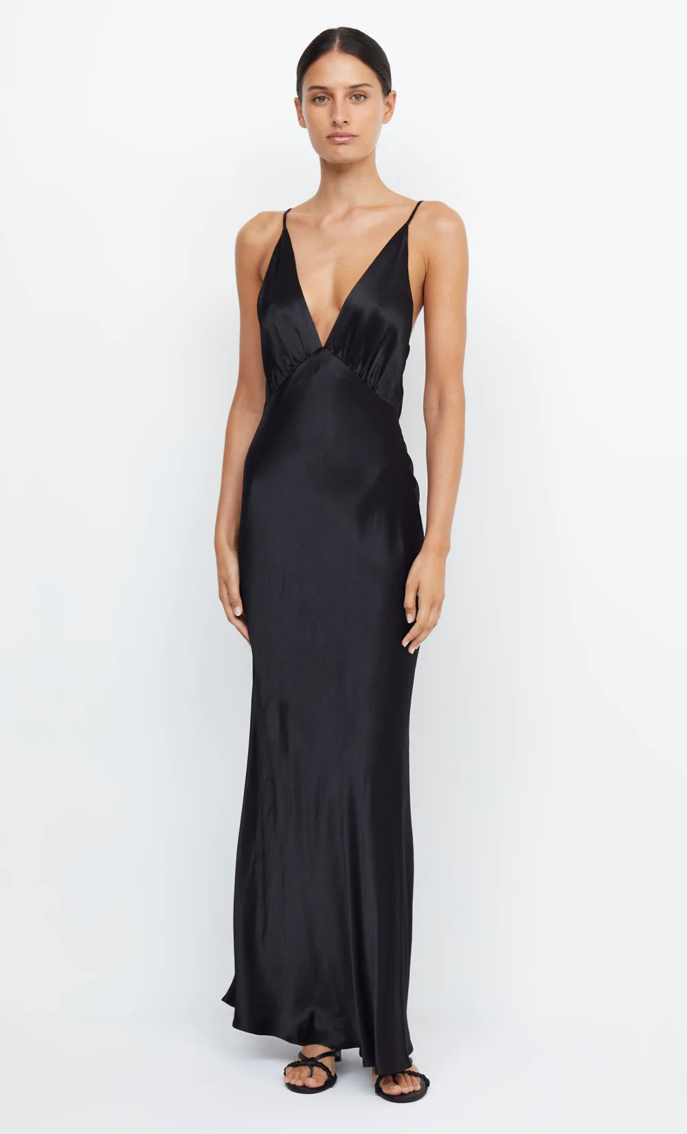 Moondance V Neck Maxi (Black)