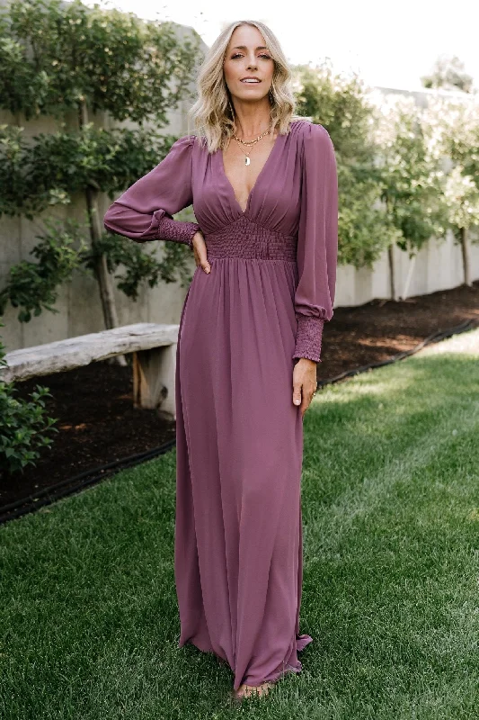 Olivia Maxi Dress | Vintage Plum