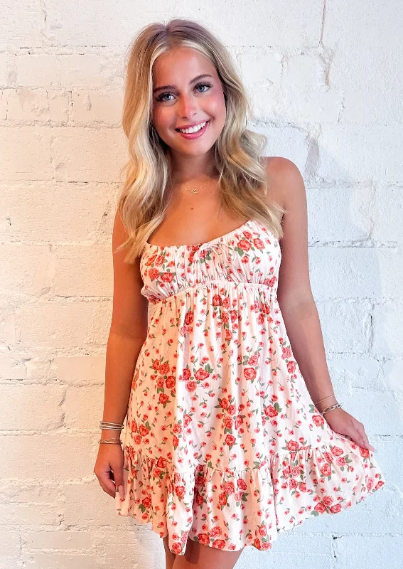 Peach Tree Mini Dress