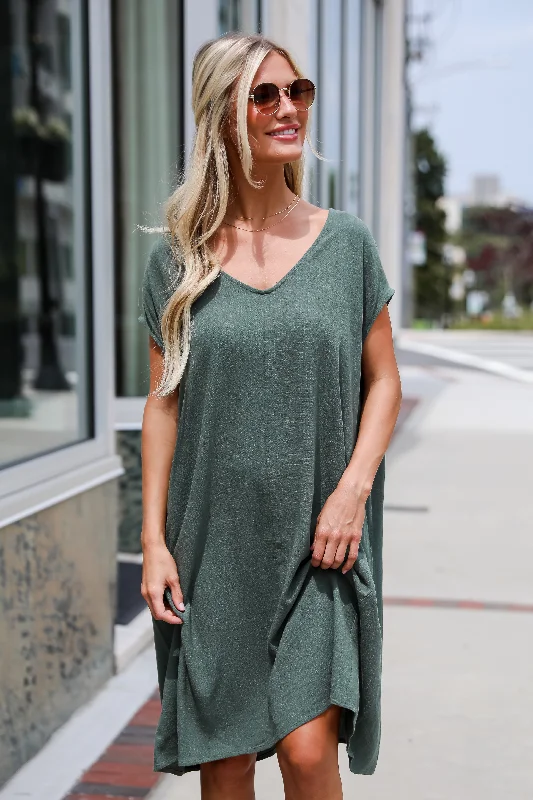 FINAL SALE - Perfect Vacation Teal Linen Midi Dress