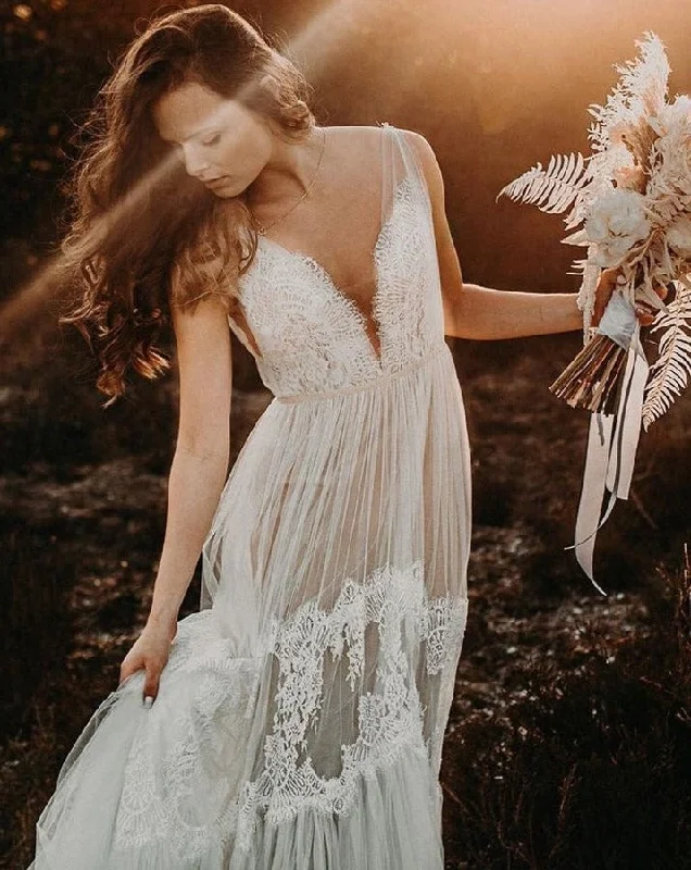 Boho Wedding Dresses Bridal Gown Vintage