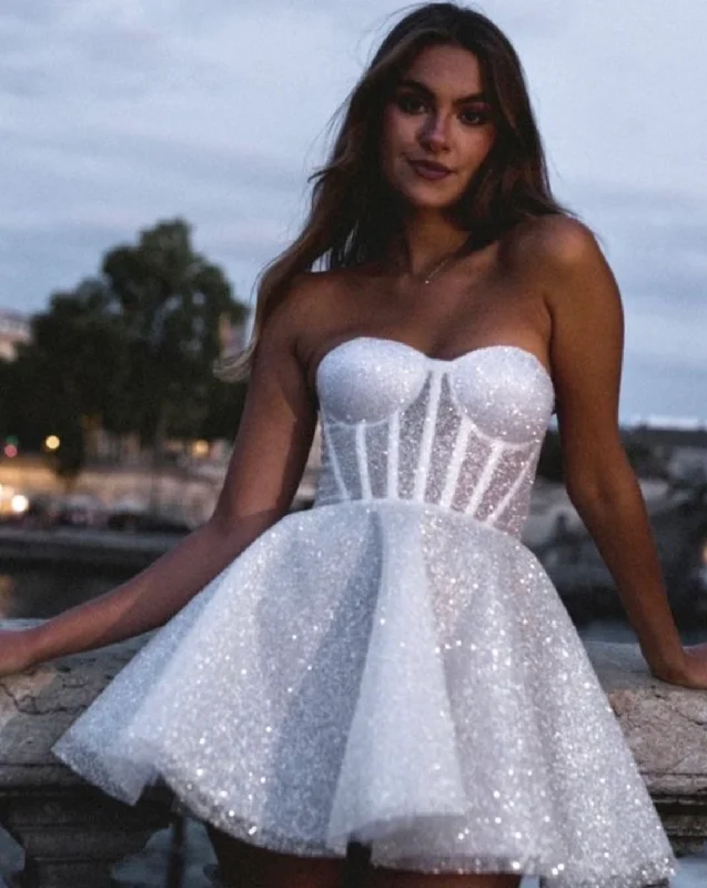 Sparkly Short Prom Dresses Homecoming Gown