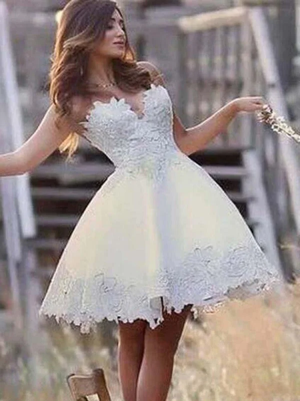 Super Cute Lace A-Line Wedding Dresses 24364734